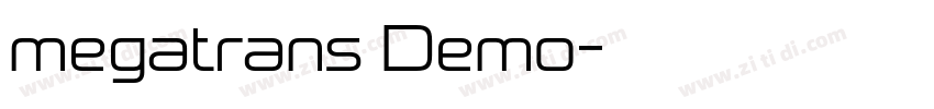 megatrans Demo字体转换